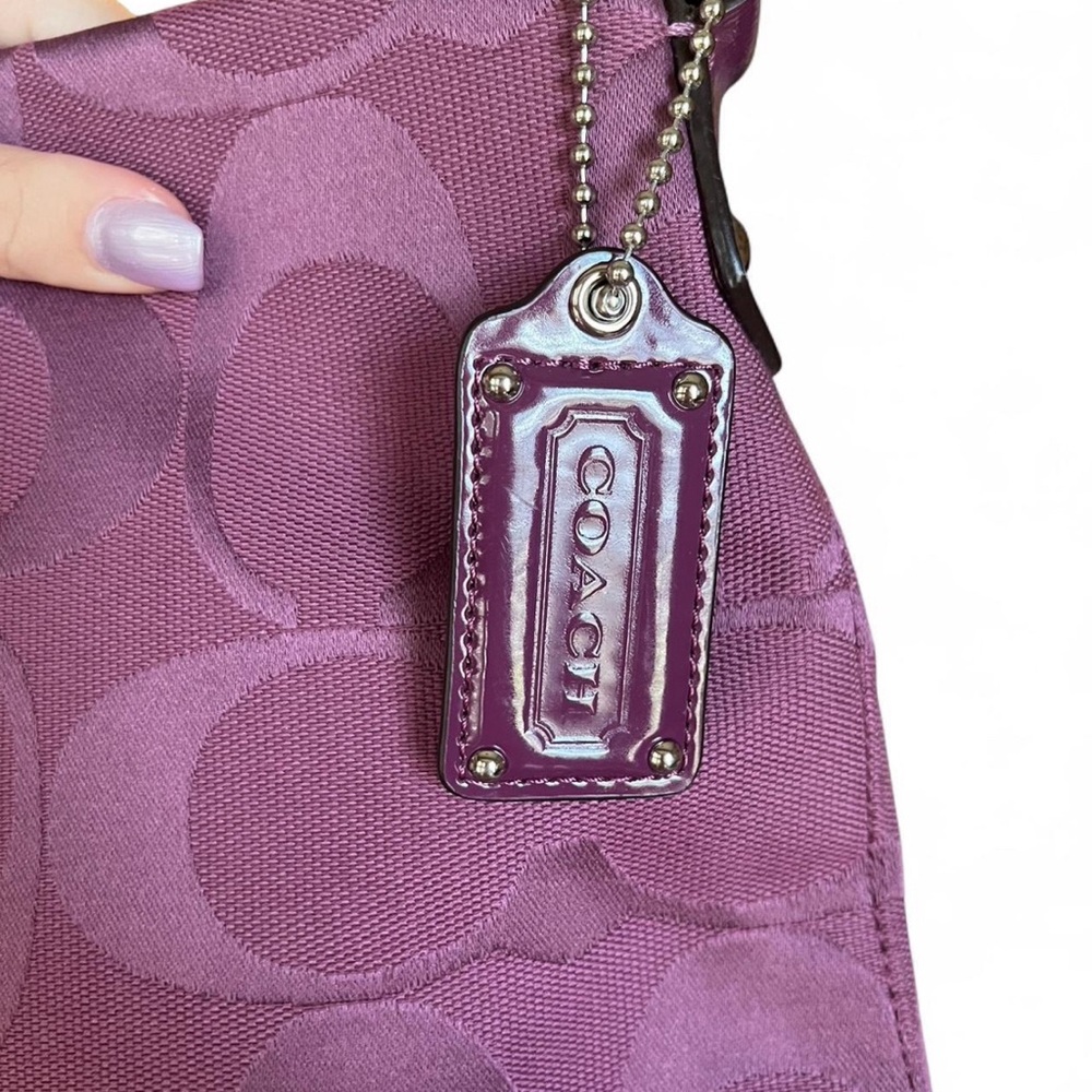 Coach 2013 Plum Signature Shoulder Bag - Picture 5 of 5